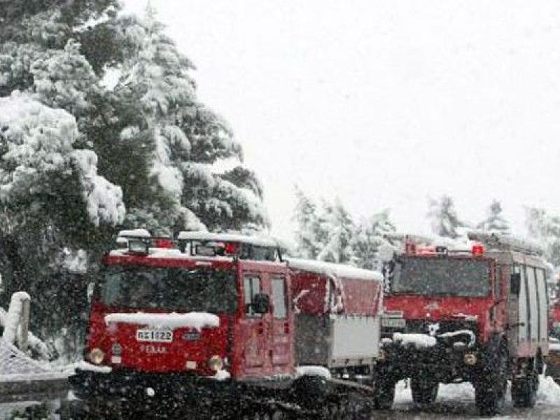 Σφοδρή χιονόπτωση